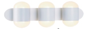 Luminario arbotante de 18W,  Luz Blanco cálido 3000K, 100-240V IP50