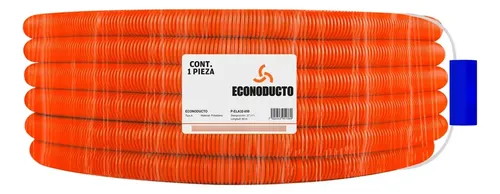 POLIFLEX NARANJA ECONODUCTO  1" 50 MTS